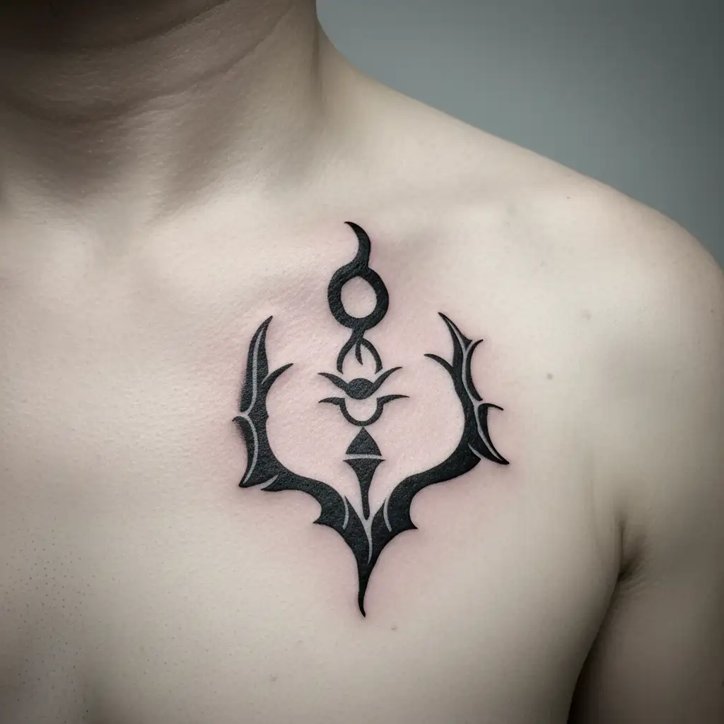 shiv shakti trishul tattoo tattoo design idea