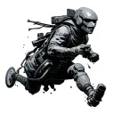 Cyberpunk Edgerunner tattoo design idea