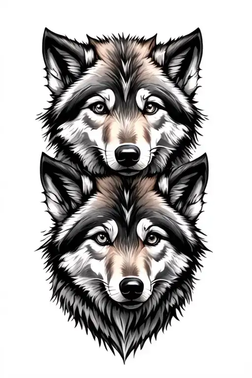 eight wolf Cubs Tattoo design tattoo design idea