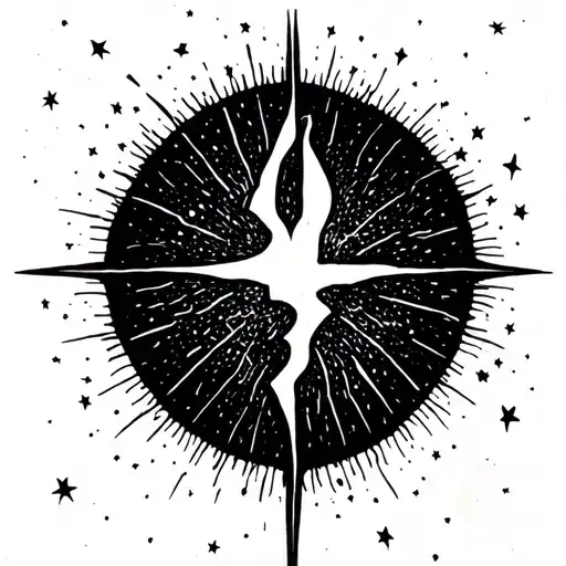 symbolize the lyrics "even through the broken hears, we were shooting for the stars"  tattoo design idea