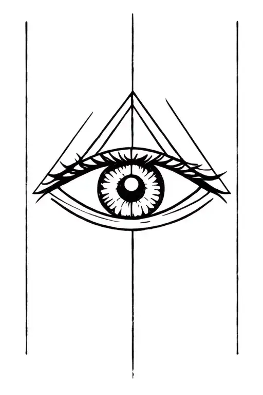illuminati eye tattoo design idea