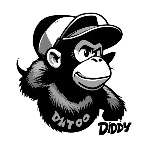 Diddy Kong tattoo design idea