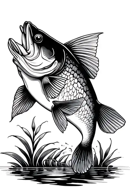 barramundi tattoo design idea