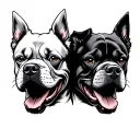 3 headed dog tattoo design idea