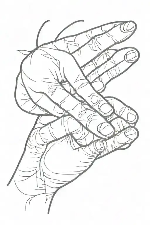 crossed fingers with the words Liar Liar underneath tattoo design idea