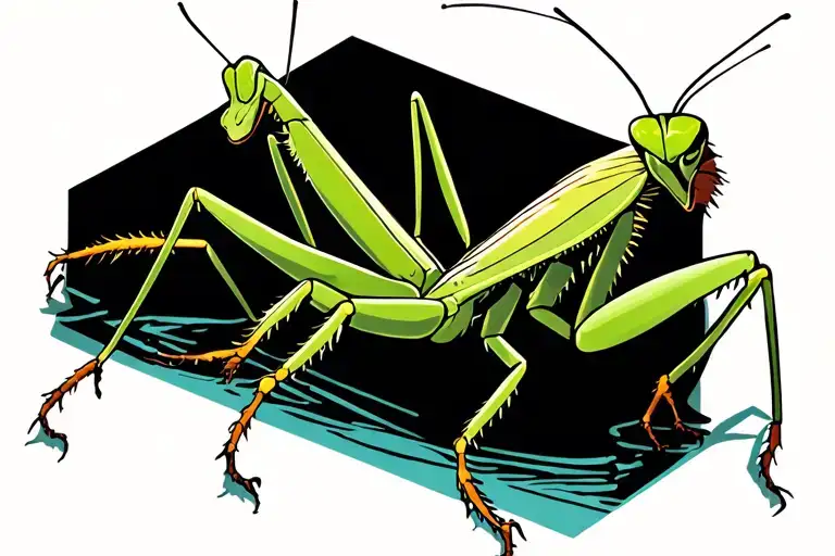 Praying Mantis tattoo design idea
