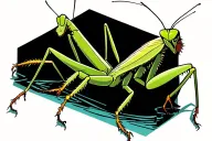 Praying Mantis tattoo design idea