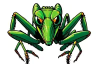 Praying Mantis tattoo design idea