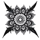 Gothic Mandala tattoo design idea