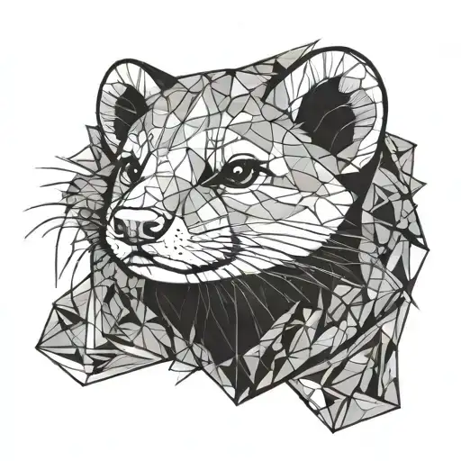 The ferret tattoo design idea