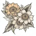 Self-love tattoos with gerberas tattoo design idea