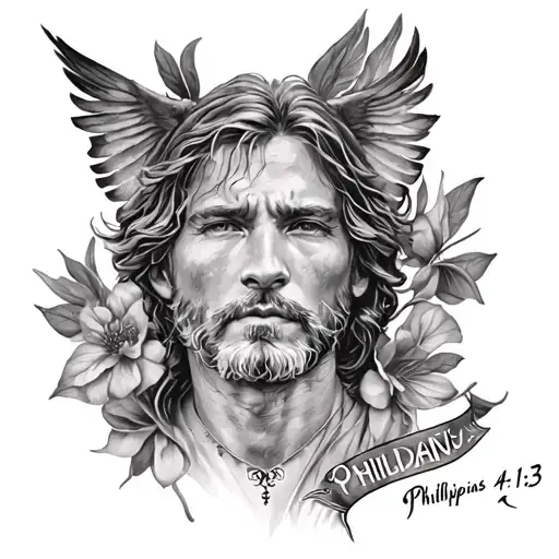 philippians 4:13 tattoo design idea