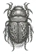 beetle tattoo design idea