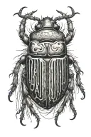 beetle tattoo design idea