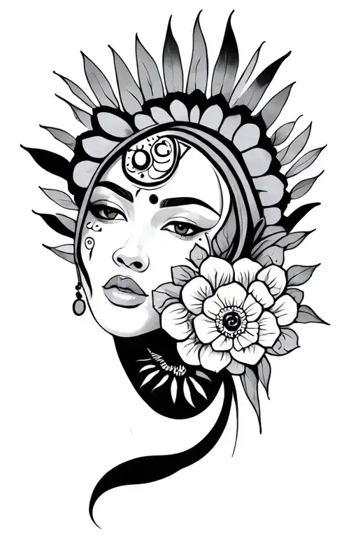 orisha Oxossi tattoo design idea