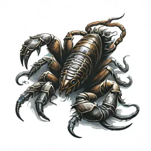a scorpion that asociates with prison tattoo tattoo design idea
