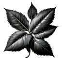 bay leaf morphing tattoo design idea