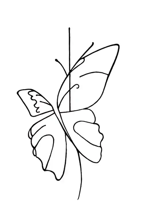 butterfly and cross tattoo tattoo design idea