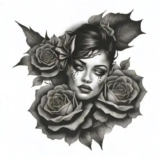 woman abused for years now has resilience and new vision tattoo design idea