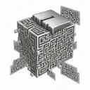 thinking outsider the box, qr code for people, mistakes  tattoo design idea