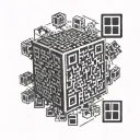 thinking outsider the box, qr code for people, mistakes  tattoo design idea