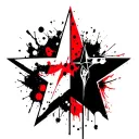 Star tattoo design idea