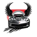 Corvette tattoo design idea