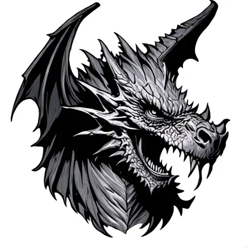 Gothic Gargoyle tattoo design idea