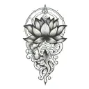 lotus tattoo design idea