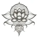 lotus tattoo design idea