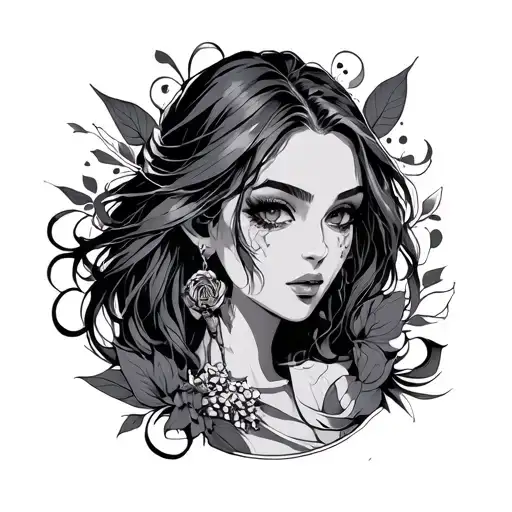 desingn, bar and anime tattoo design idea