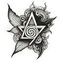 Boredom Symbol tattoo design idea