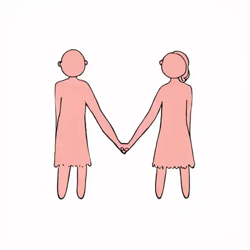 Family Holding Hands tattoo design idea