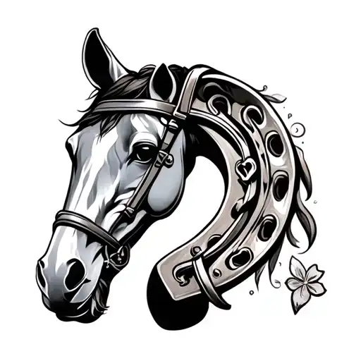 Lucky Horseshoe tattoo design idea