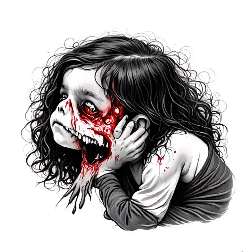 Childhood Trauma tattoo design idea