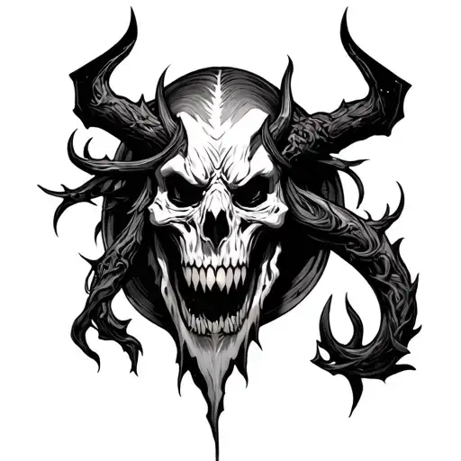 Diablo tattoo design idea