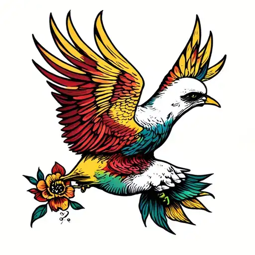 Holy Spirit tattoo design idea