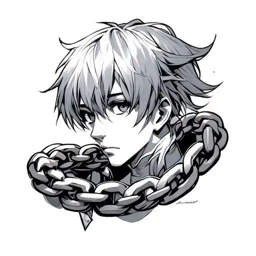 kurapika chain tattoo tattoo design idea