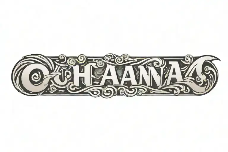 ohana tattoo design idea