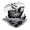 noahs ark tattoo design idea