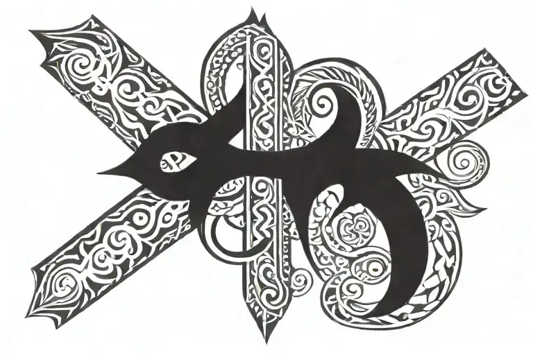 cross date tattoo tattoo design idea