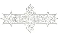 spanish tile tattoo design idea