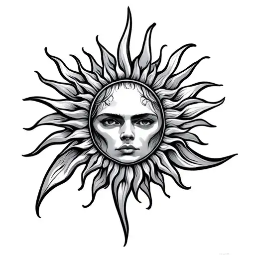 Sublime Sun tattoo design idea