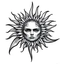 Sublime Sun tattoo design idea