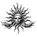 Sublime Sun tattoo design idea