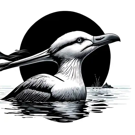 Albatross tattoo design idea