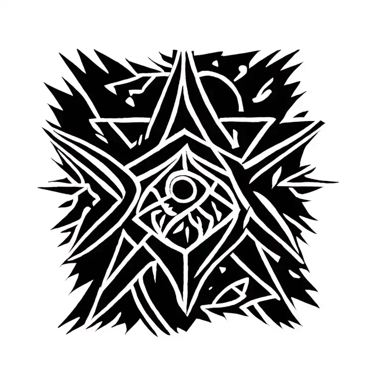 nature, beauty, spiritual connection, souls coexits in dimensionless plane, eternity, egyptian symbolism tattoo design idea