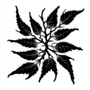 poison tree branches tattoo design idea