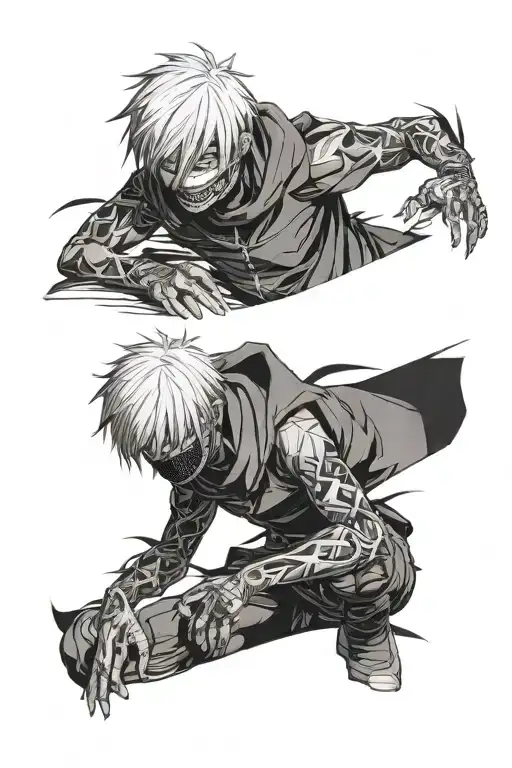 kaneki can scolopender tattoo design idea