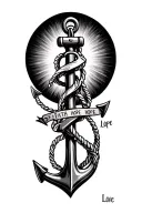 faith hope love anchor tattoo tattoo design idea